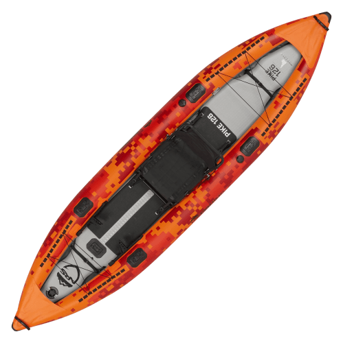 NRS Pike Orange Inflatable Sit-On-Top Fishing Kayak