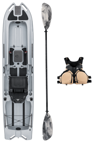 Ascend 128X Sit-on-Top Kayak with Yak-Power
