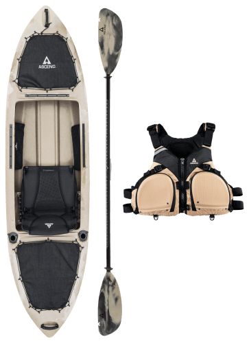 Ascend H10 Desert Storm Sit-In Hybrid Kayak Fishing Package | Cabela's