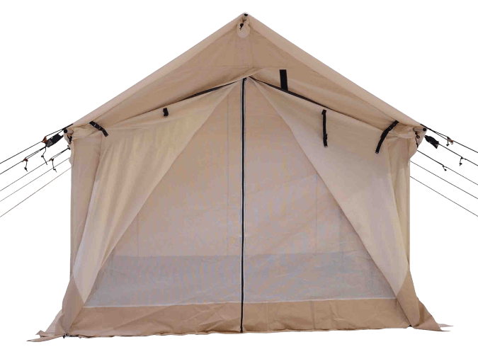 Tent water repellent outlet