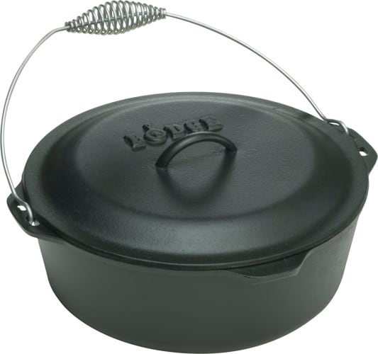 Cast Iron Dutch Oven Lid Lifter with Spiral Handle for Outdoor Camping  Hiking