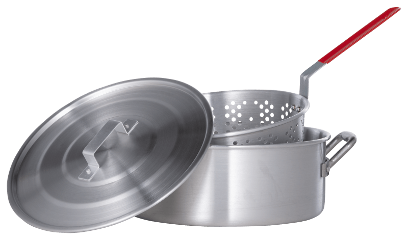 Bass Pro Shops 10.5 Quart Aluminum Pan and Basket Bass Pro Shops