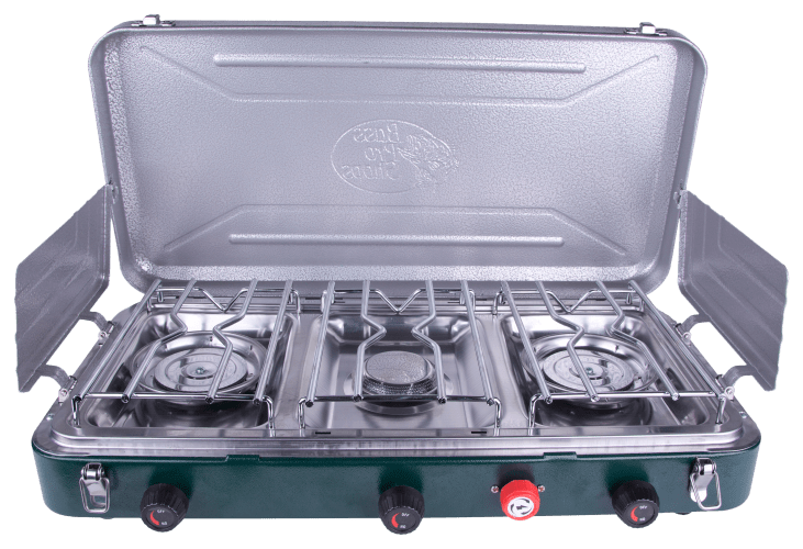 Stansport Single Burner 10000 BTU Propane Stove, Black/Silver