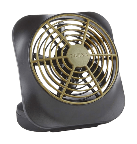TREVA Battery Powered Fan 10 in. 2 Speed Portable Camping Personal