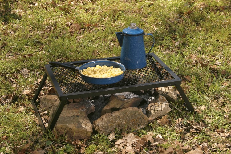 Custom Size Cast Iron Campfire Griddle For Outdoor Camping Cooking