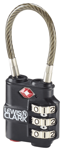 Lewis N. Clark Travel Sentry Indicator Heavy Duty Cable Lock