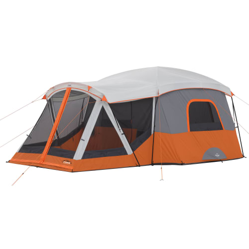 Reviews for CORE Straight Wall 14 ft. x 10 ft. 10-Person Cabin Tent with 2  Rooms and Rainfly in Red