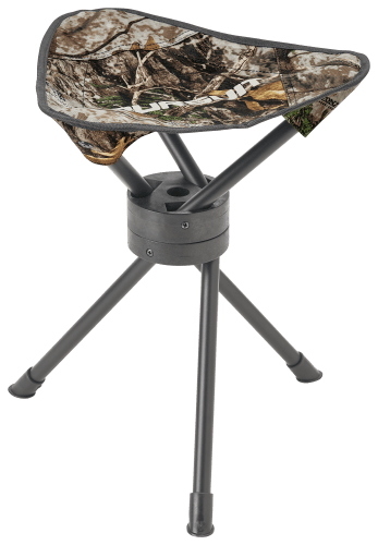 Pursuit Zonz Woodlands Camo Swivel Tripod Collapsible Hunting Stool with  Carrying Case