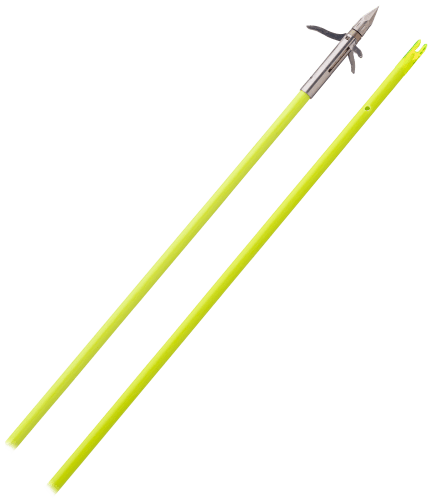 Muzzy Classic Chartreuse Fish Arrow W-gar Point Bottle Slide