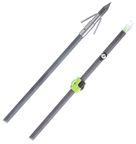 Muzzy Bowfishing Lighted Carbon Fish Arrow with Carp Point and Bottle Slide