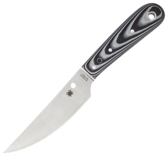 Spyderco Bow River Fixed Blade Knife with Leather Sheath