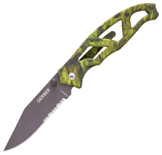 Gerber Paraframe I Camo Folding Blade Knife