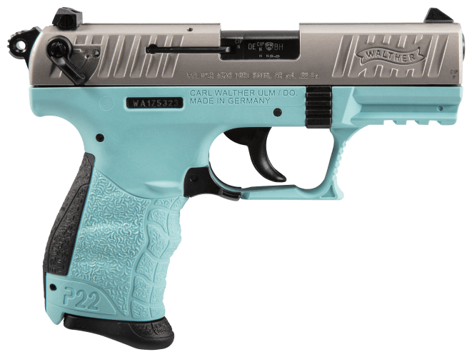 Walther P22Q Semi-Auto Rimfire Pistol in Angel Blue | Bass Pro Shops