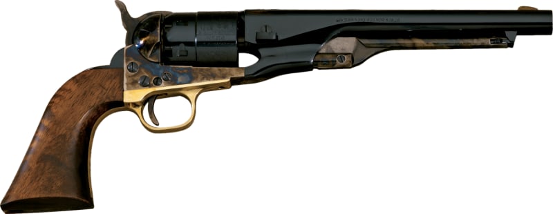 Opened Brass Colored Bullet Showing The Black Gun Powder Stock