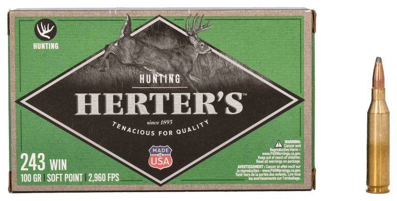 Herter s .243 Winchester 100 Grain Soft Point Centerfire Rifle