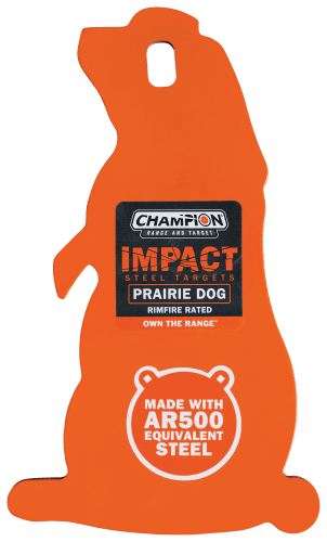 Champion Target Impact 1 4 Steel Hanging Prairie Dog Target