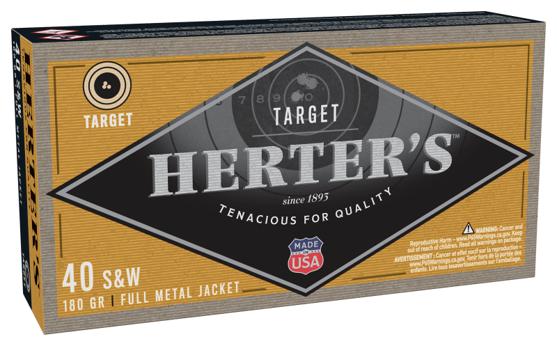 Herter's Target .40 S&W 180 Grain Handgun Ammo | Bass Pro Shops