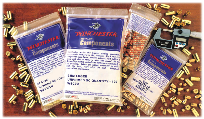 Winchester Bulk Brass Unprimed Handgun Shellcase Metallic Components for  Pistols