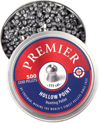 Crosman Premier .177 Caliber Hollow Point Pellets - 500 Count