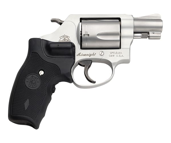 Gunners Firearms LLC  Smith & Wesson Model 637, Double Action, Small  Revolver, 38 Special, 1.875 Barrel, Alloy Frame, Stainless Finish, Laser  Grip, Fixed Sights, 5Rd, Crimson Trace Laser 163052