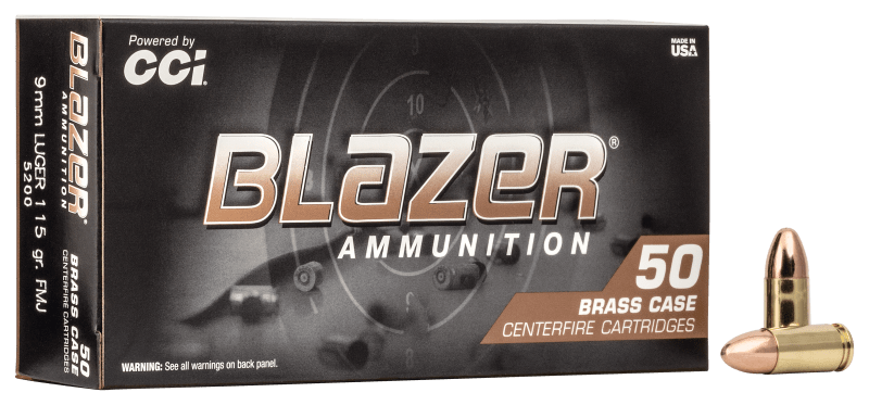 CCI Blazer Brass 9mm Luger 115 Grain Handgun Ammo | Bass Pro Shops