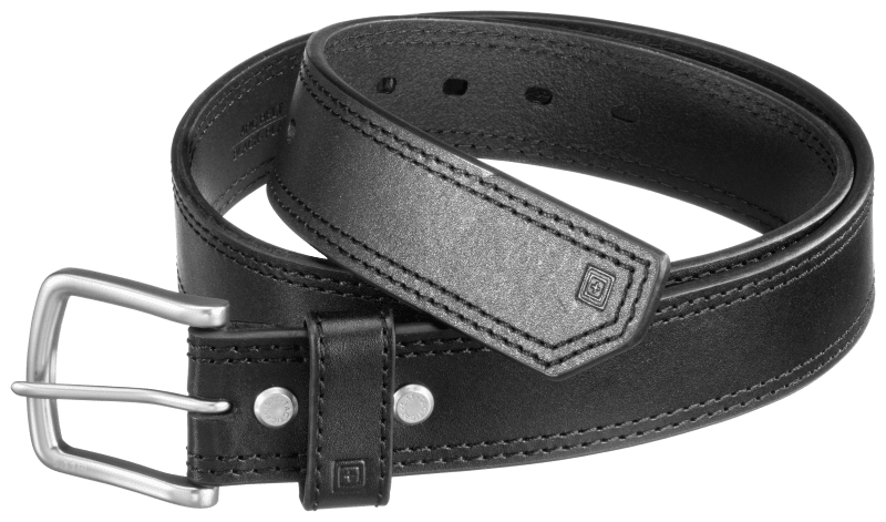 Checkered Stamped Belt - Brown - 40