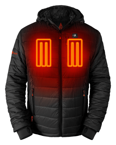 ActionHeat 5V Battery Heated Insulated Puffer Jacket with Hood for