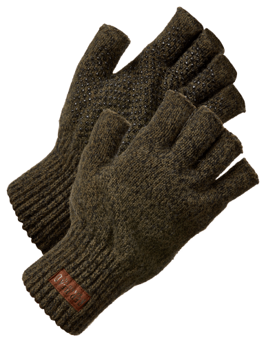 Black Wool Fingerless Gloves