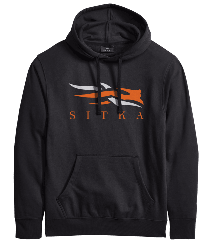 Front, Back & Sleeve Logo Hoodie — Swim Drink Fish