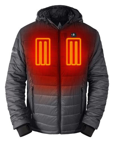 ActionHeat 5V Battery Heated Insulated Puffer Jacket with Hood for