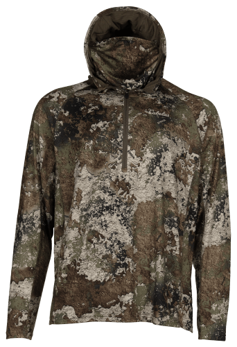 Cabela s Hooded Performance Half Zip Long Sleeve Shirt with 4MOST INHIBIT for Men