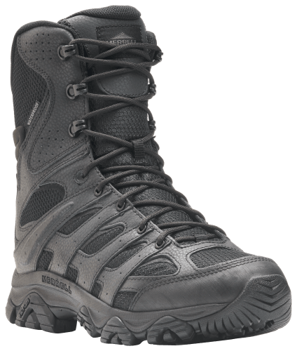 Merrell MOAB 3 Waterproof Tactical Side Zip Duty Boots for Men