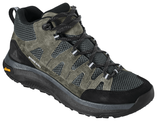 Ascend Mojave Classic Mid Waterproof Hiking Boots for Men Black Charcoal Olive 11.5M