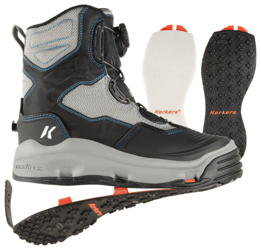 Korkers DarkHorse Felt/Kling-On Soles Wading Boots for Ladies