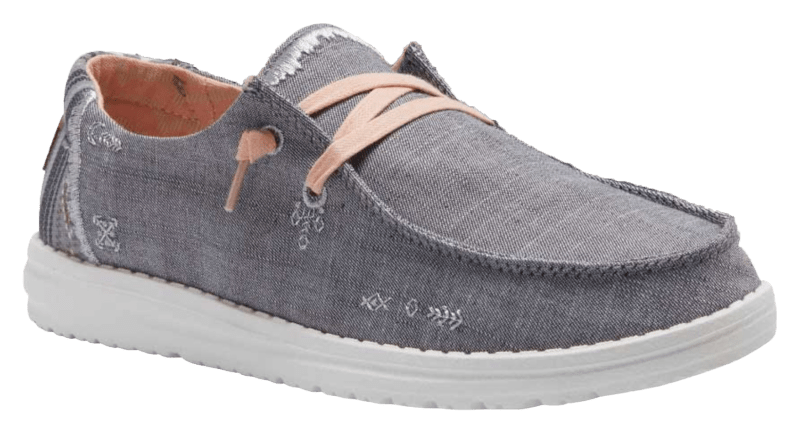 Womens HEYDUDE Wendy Slip-On Casual Shoe - Grey