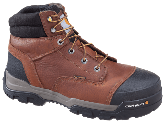 Carhartt 10 Inch Insulated Composite Toe EH PAC Boot Work Shoes Brown- Mens- Size 9