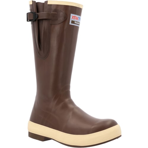 Wide leg rubber boots top