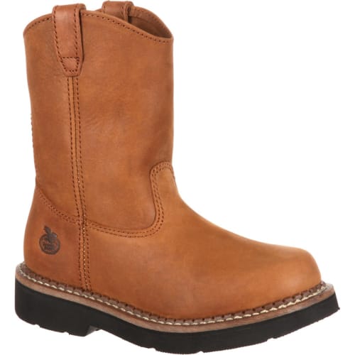 Georgia Boot Leather Wellington Work Boots for Toddlers or Kids