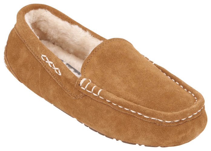 Natural Reflections Ellie II Suede Moc Slippers for Ladies