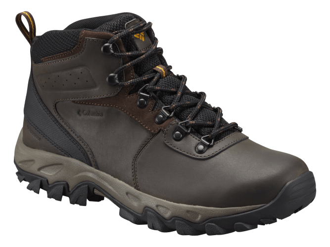 Columbia Newton Ridge Plus II Waterproof Hiking Boots for Men Cordovan Squash 13W Bass Pro Shops