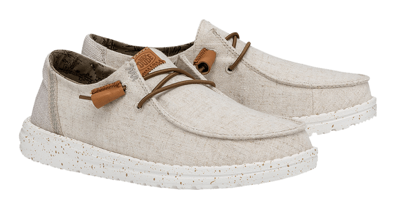 HEYDUDE Wendy Textured Canvas Shoes for Ladies