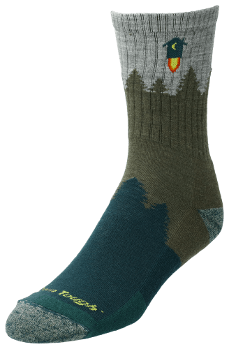 Darn Tough Number 2 Light Hiker Micro Crew Wool Socks for Men