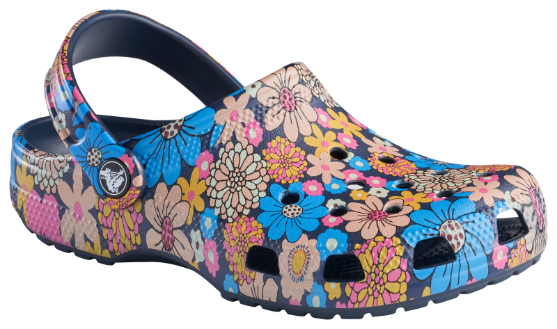 Crocs Classic Retro Floral Clogs for Ladies