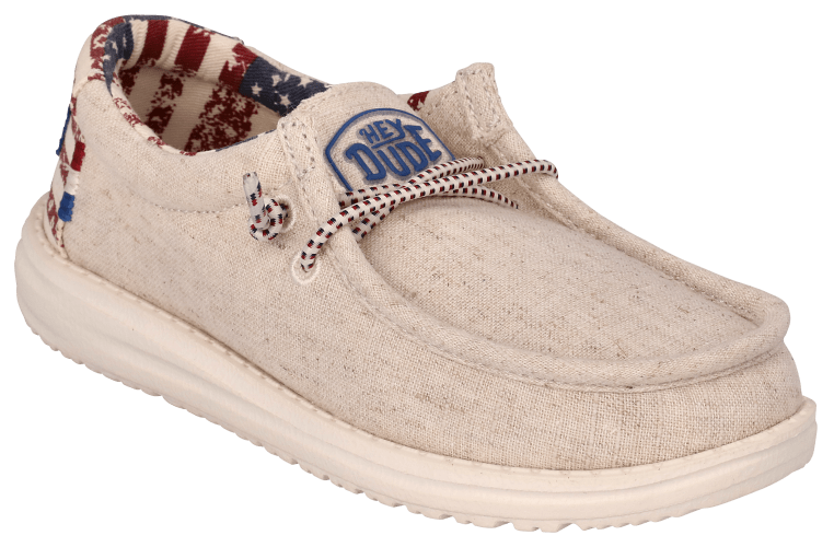 HEY DUDE Wally Patriotic Mens Shoes