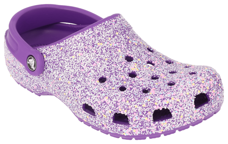 Crocs Classic Glitter Clogs for Kids