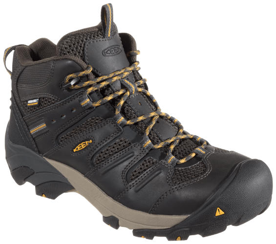 KEEN Utility Lansing Mid Waterproof Steel Toe Work Boots for Men