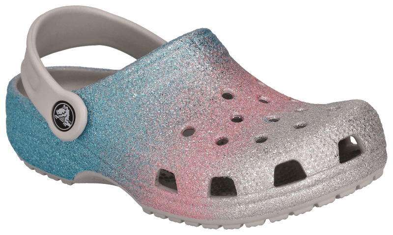 Kids sparkle crocs top