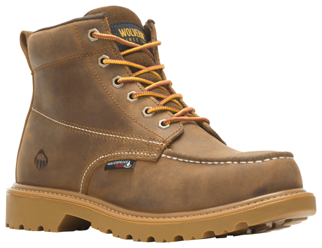 Wolverine square steel sale toe boots