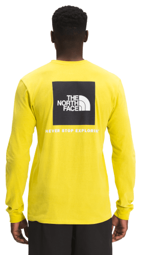 North face yellow long sale sleeve