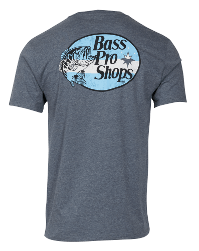 Bass Pro Shops Distressed Springfield Missouri Flag Logo Short-Sleeve T- Shirt for Men